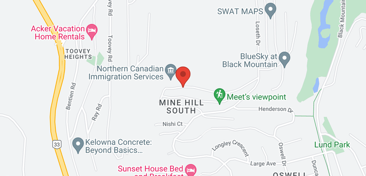 map of 1322 Mine Hill Drive